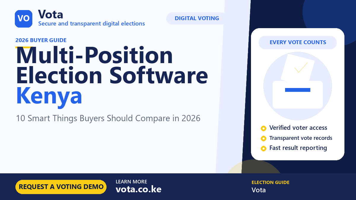 Multi-Position Election Software Kenya by Vota