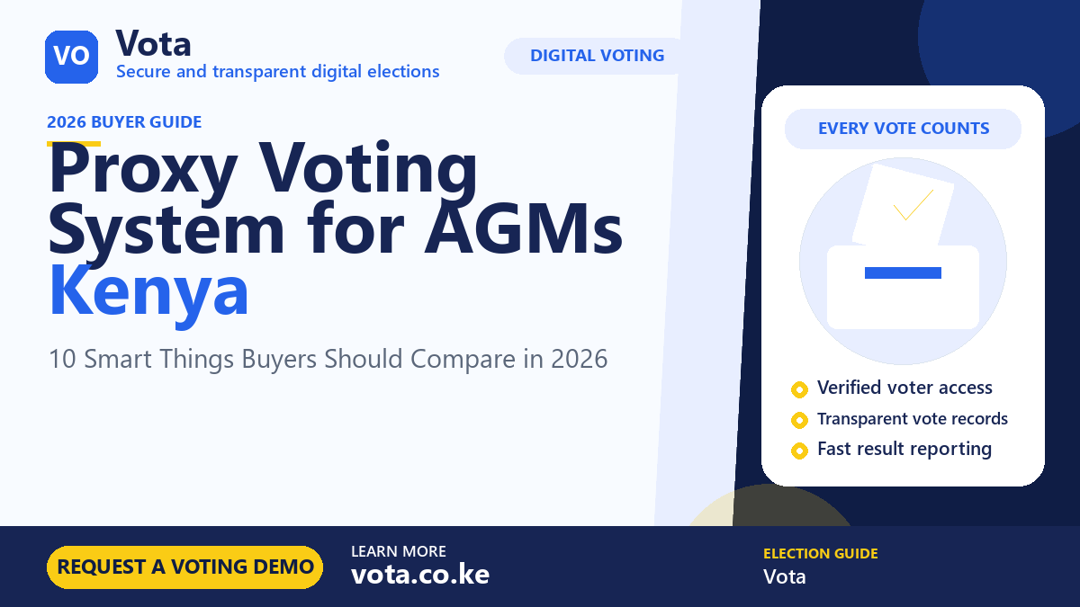 Proxy Voting System for AGMs Kenya by Vota