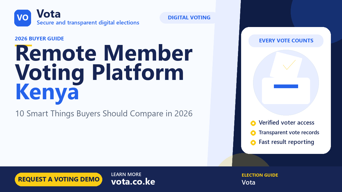 Remote Member Voting Platform Kenya by Vota